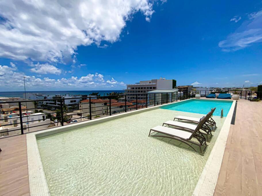 Beautiful + Luxury + Ocean View + Pool Apartment Playa del Carmen Exterior photo