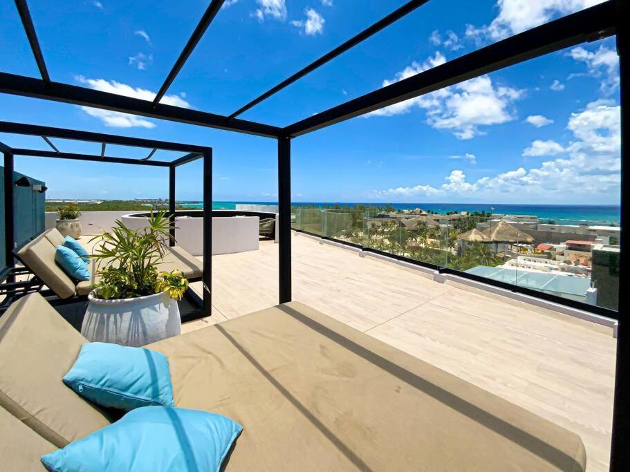 Beautiful + Luxury + Ocean View + Pool Apartment Playa del Carmen Exterior photo