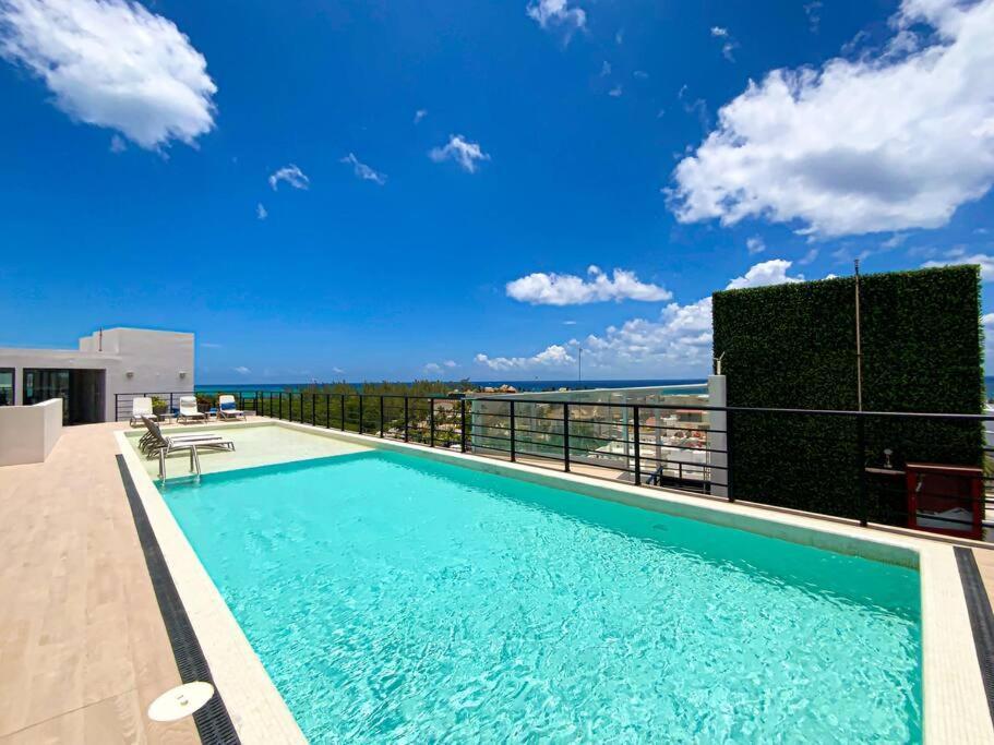 Beautiful + Luxury + Ocean View + Pool Apartment Playa del Carmen Exterior photo