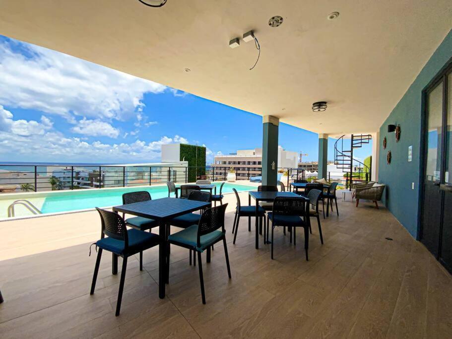 Beautiful + Luxury + Ocean View + Pool Apartment Playa del Carmen Exterior photo